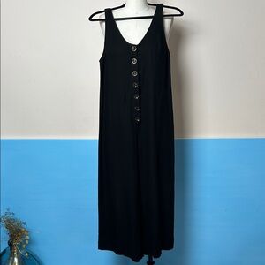 FARM Rio Black Sleeveless Wide Leg jumpsuit size S